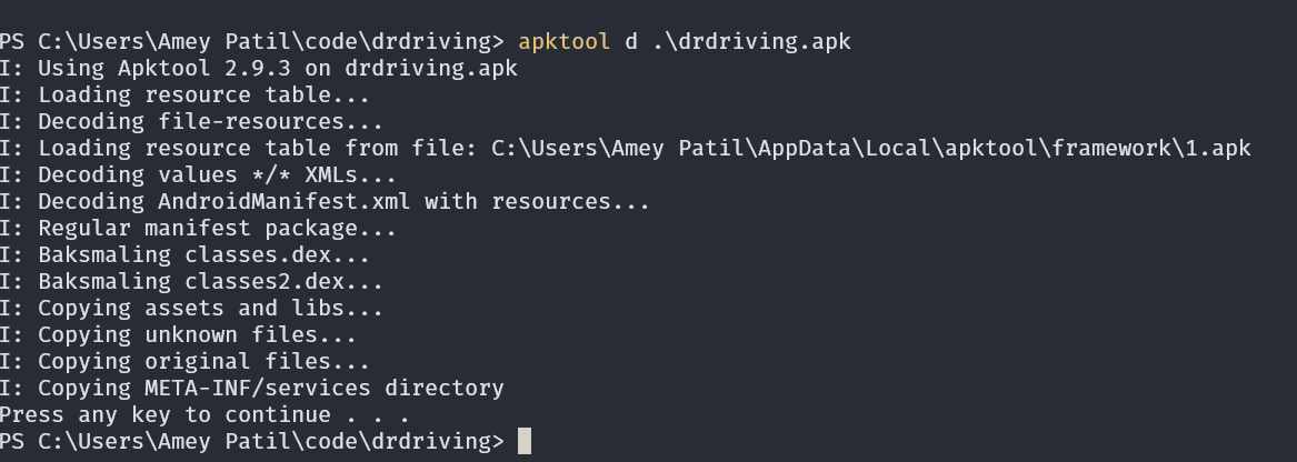 dr_driving_apktool_terminal